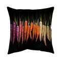 Fondo 20 x 20 in. Colorful Carrots-Double Sided Print Indoor Pillow FO2793853